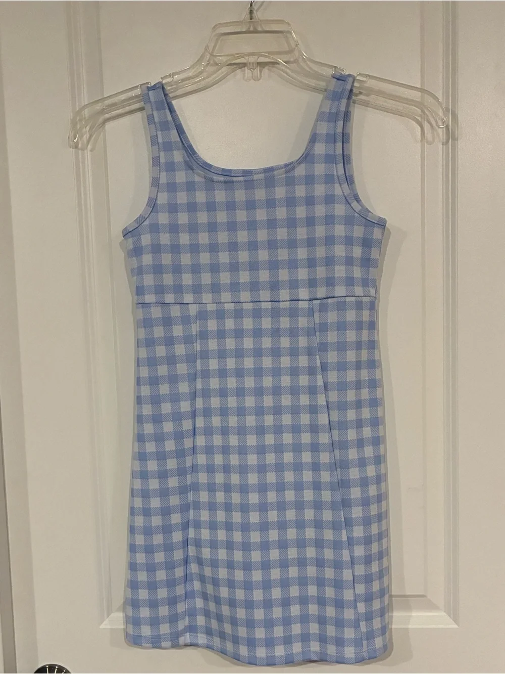 Old Navy Girls' Blue Gingham Tank Dress